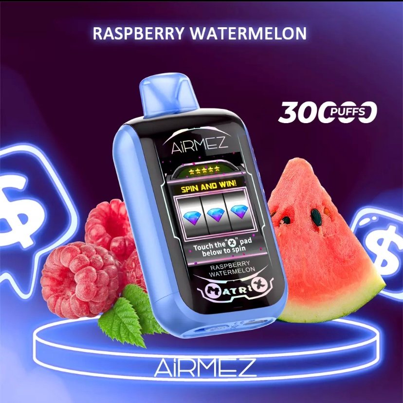Airmez Matrix Pro 30000 Puffs – Raspberry Watermelon 1 Airmez Matrix Pro 30000 Puffs – Raspberry Watermelon
