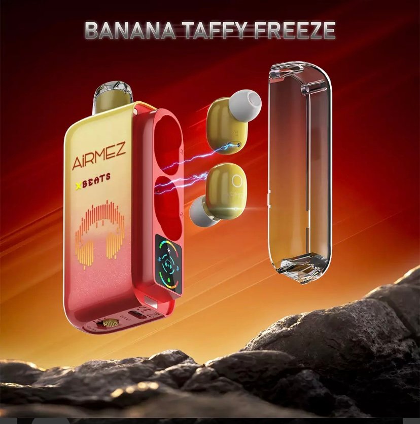 Airmez Xbeats 40000 Puffs – Banana Taffy Freeze 1 Airmez Xbeats 40000 Puffs – Banana Taffy Freeze