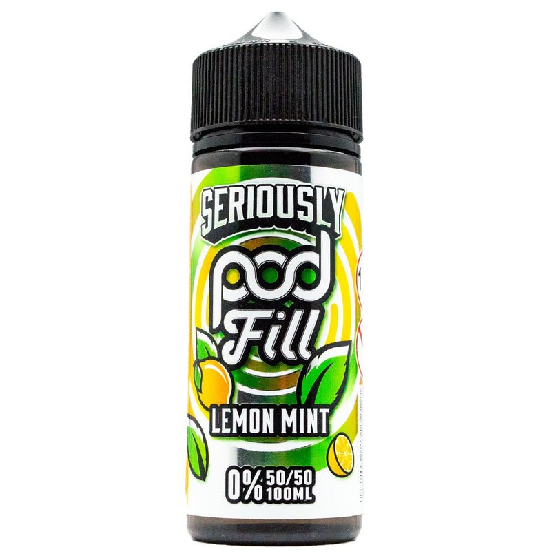 Lemon Mint 100ml Shortfill By Seriously Pod Fill 1 Lemon Mint 100ml Shortfill By Seriously Pod Fill