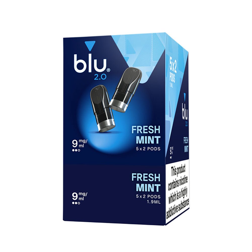 Blu 2.0 Fresh Mint E Liquid Pods - 5 Boxes 1 Blu 2.0 Fresh Mint E Liquid Pods - 5 Boxes