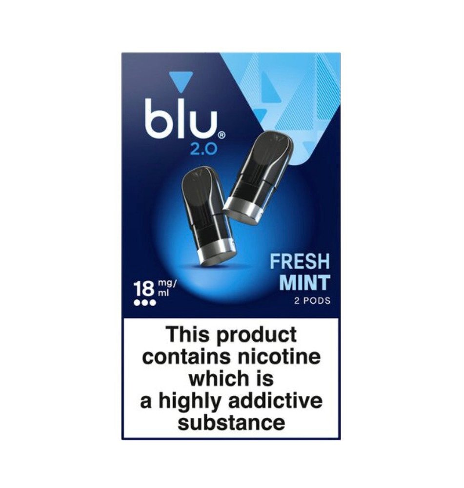 Blu 2.0 Fresh Mint E Liquid Pods - 2 Pack 1 Blu 2.0 Fresh Mint E Liquid Pods - 2 Pack