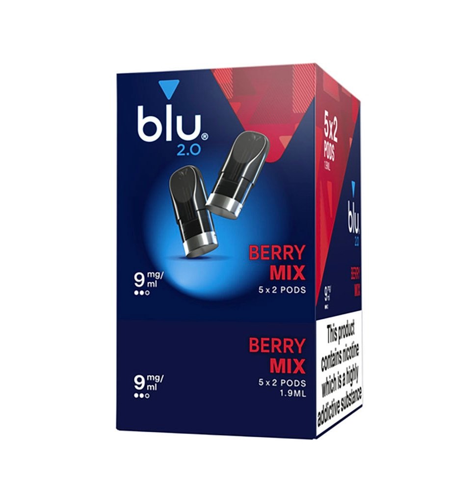 Blu 2.0 Berry Mix E Liquid Pods - 5 Boxes 1 Blu 2.0 Berry Mix E Liquid Pods - 5 Boxes