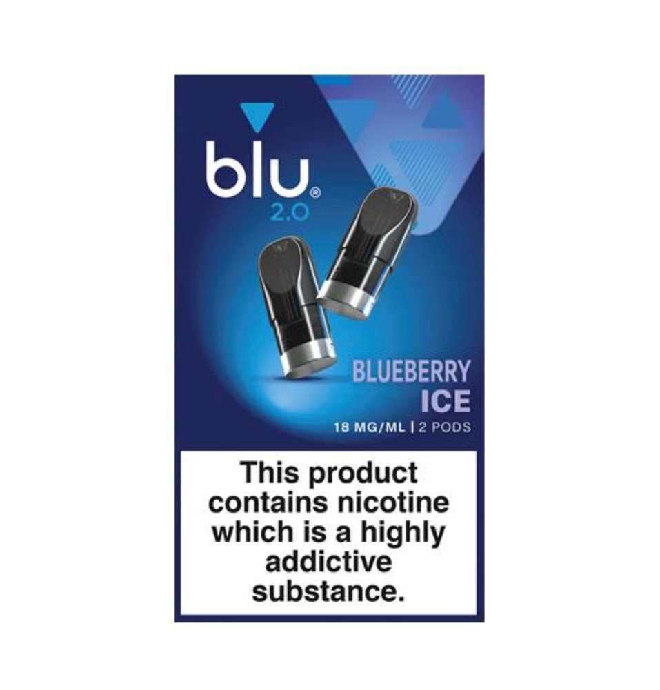 Blu 2.0 Blueberry Ice E Liquid Pods - 2 Pack 1 Blu 2.0 Blueberry Ice E Liquid Pods - 2 Pack