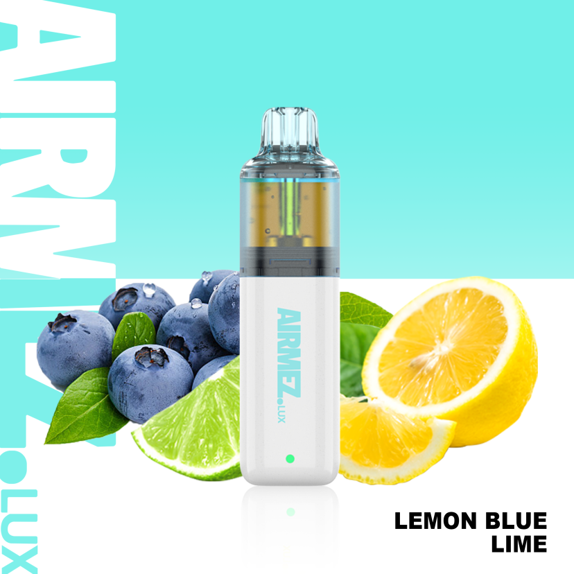 Airmez Lux 12K Lemon Blue Lime Prefilled Vape Kit 1 Airmez Lux 12K Lemon Blue Lime Prefilled Vape Kit