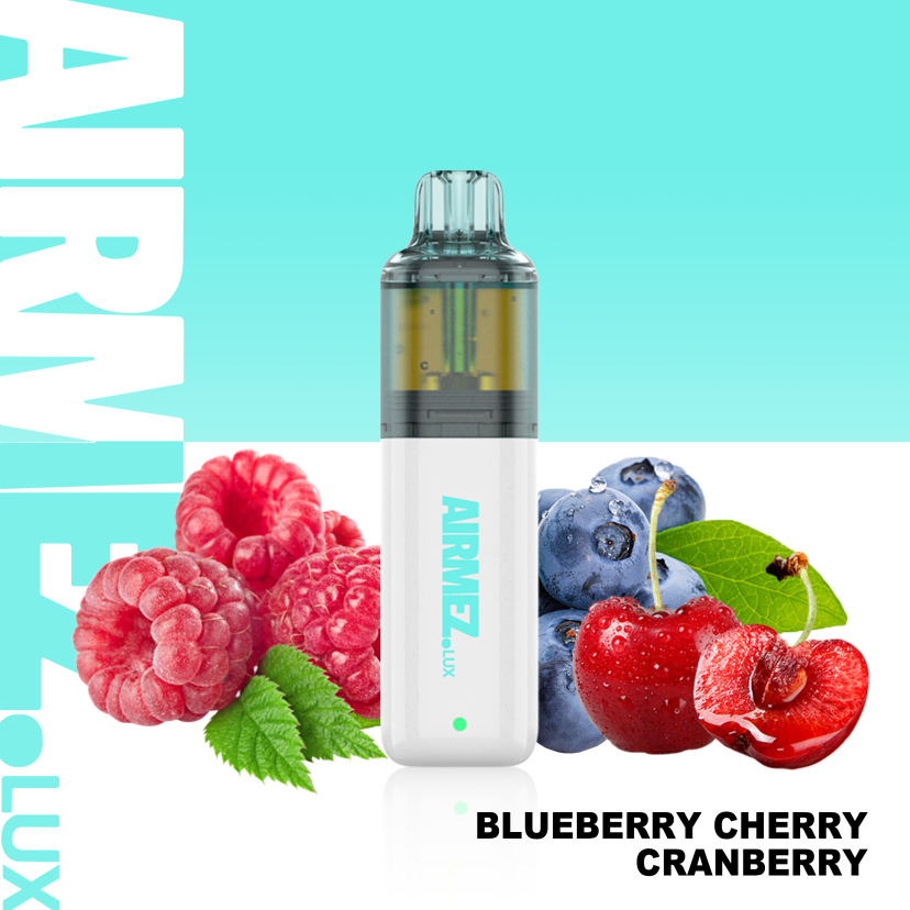 Airmez Lux 12K Blueberry Cherry Cranberry Prefilled Vape Kit 1 Airmez Lux 12K Blueberry Cherry Cranberry Prefilled Vape Kit