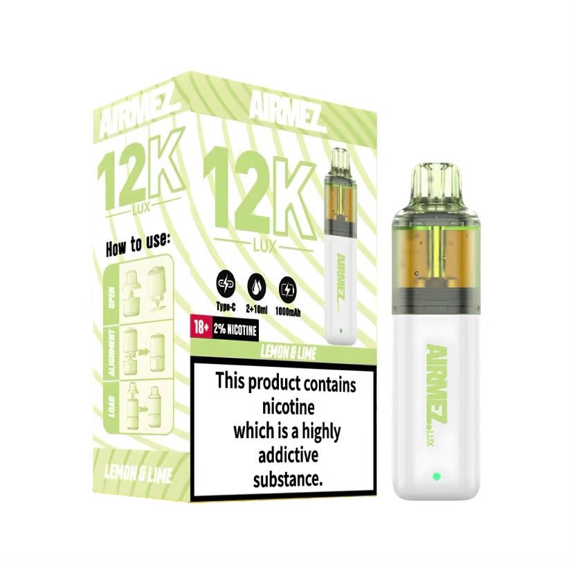 Airmez Lux 12K Lemon & Lime Prefilled Vape Kit 2 Airmez Lux 12K Lemon & Lime Prefilled Vape Kit - Image 2
