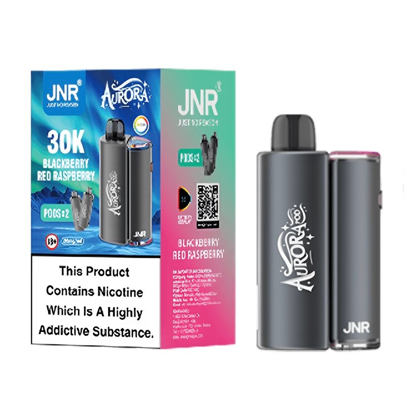 JNR AURORA 30000 PUFFS PREFILLED POD VAPE KIT - Blackberry Red Raspberry 1 JNR AURORA 30000 PUFFS PREFILLED POD VAPE KIT - Blackberry Red Raspberry