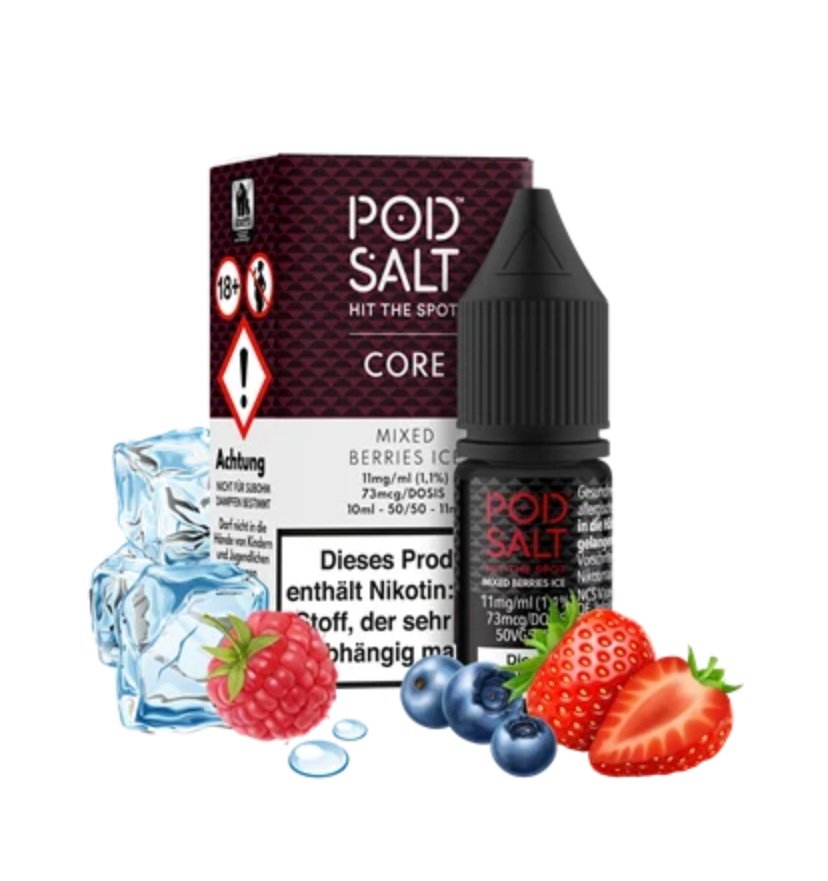 Pod Salt Core – Mixed Berries Ice – 10 ml nicotine salt liquid 1 Pod Salt Core – Mixed Berries Ice – 10 ml nicotine salt liquid