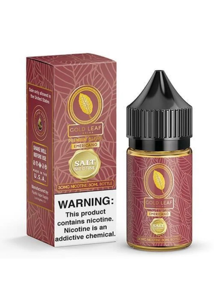 Emericano Salt Nic by Gold Leaf E-juice 30ml 1 Emericano Salt Nic by Gold Leaf E-juice 30ml