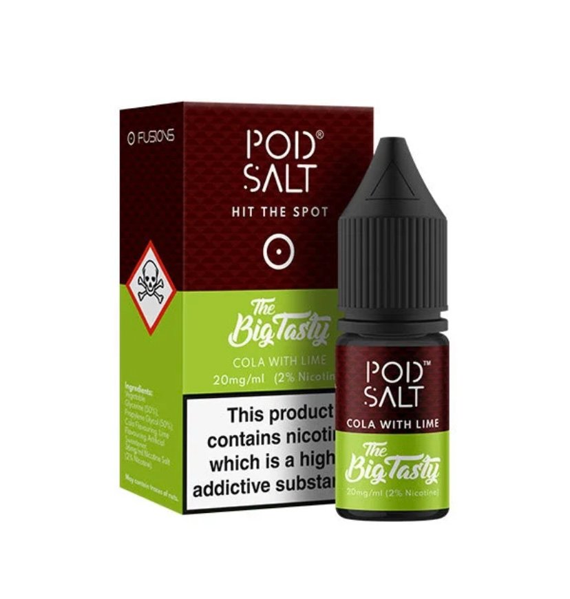 Pod Salt Fusion Cola with Lime Nic Salt E-Liquid 1 Pod Salt Fusion Cola with Lime Nic Salt E-Liquid