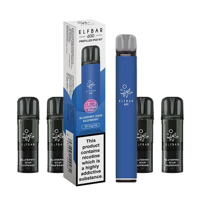 Elfbar 600 Prefilled Kit & Pods Bundle 1 Elfbar 600 Prefilled Kit & Pods Bundle