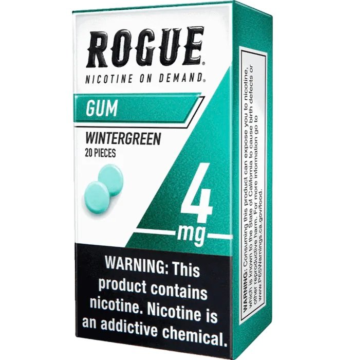 Rogue Wintergreen 4MG Gum 2 Rogue Wintergreen 4MG Gum - Image 2