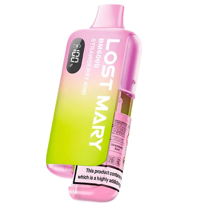 Lost Mary BM6000 Refillable Vape Kit-Strawberry Kiwi 1 Lost Mary BM6000 Refillable Vape Kit-Strawberry Kiwi