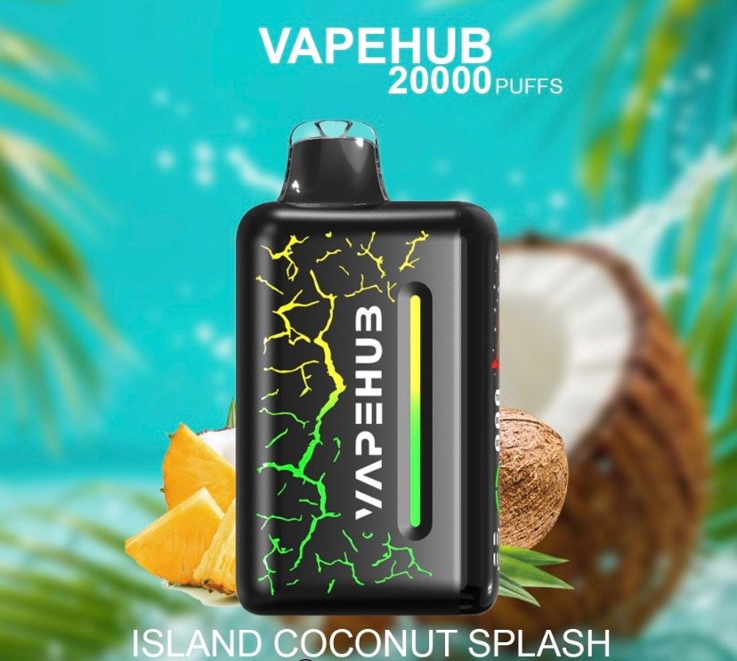ISLAND COCONUT SPLASH – VAPEHUB ULTRA 20000 1 ISLAND COCONUT SPLASH – VAPEHUB ULTRA 20000