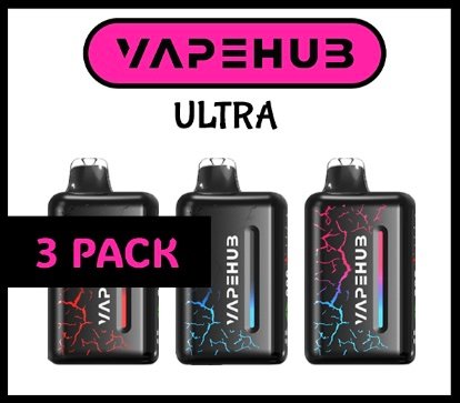 3 PACK – VAPEHUB ULTRA – 20000 PUFFS 1 3 PACK – VAPEHUB ULTRA – 20000 PUFFS