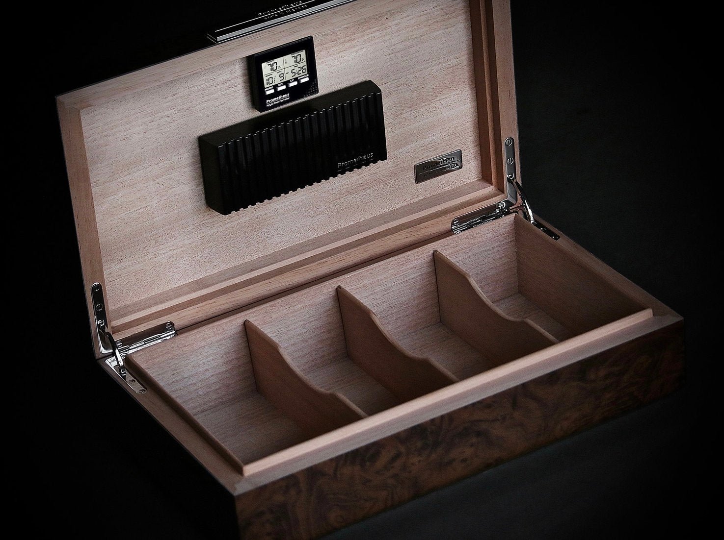 Prometheus Milano Humidor Walnut 50 Cigars 2 Prometheus Milano Humidor Walnut 50 Cigars - Image 2