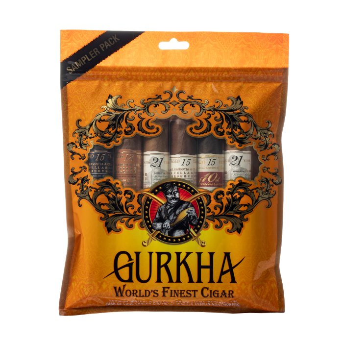 GURKHA ORANGE PACK CIGAR SAMPLER 1 GURKHA ORANGE PACK CIGAR SAMPLER
