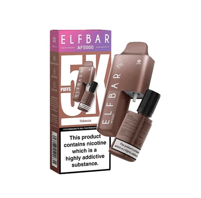 Elf Bar AF5000 - Disposable Vape (Tobacco ) 1 Elf Bar AF5000 - Disposable Vape (Tobacco )