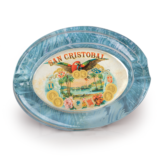 San Cristobal Oval Crystal Ashtray 1 San Cristobal Oval Crystal Ashtray