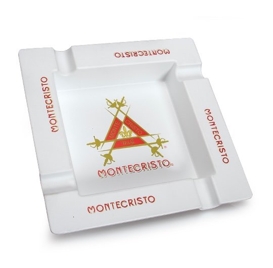 Montecristo Square 4-Finger Ashtray 1 Montecristo Square 4-Finger Ashtray