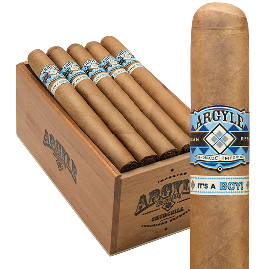 Argyle It's a Boy Churchill - 7 x 50 Box of 20 1 Argyle It's a Boy Churchill - 7 x 50 Box of 20