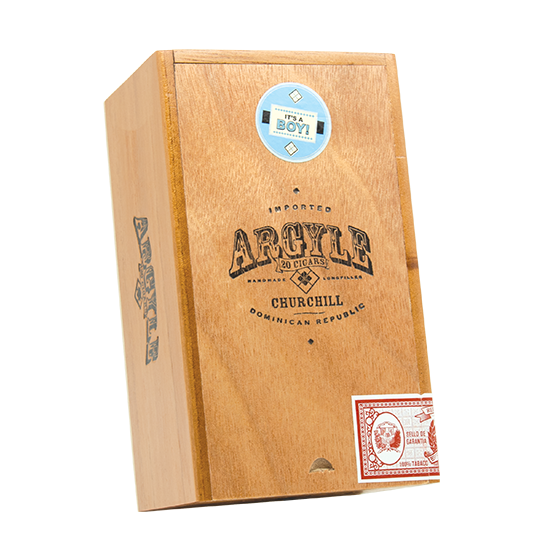 Argyle It's a Boy Churchill - 7 x 50 Box of 20 3 Argyle It's a Boy Churchill - 7 x 50 Box of 20 - Image 3