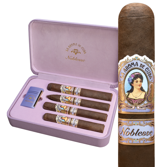 La Aroma de Cuba Noblesse 4-Cigar + ST Dupont Gift Set 1 La Aroma de Cuba Noblesse 4-Cigar + ST Dupont Gift Set