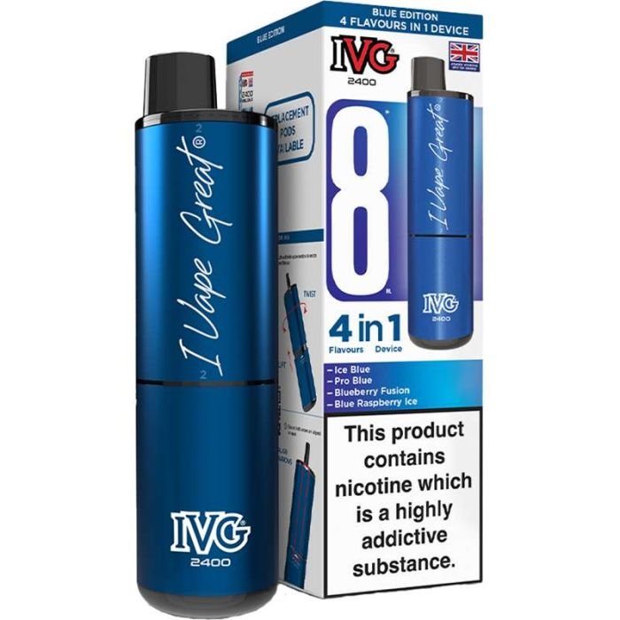 IVG 2400 4 in 1 pod vape kit 5 pack 2 IVG 2400 4 in 1 pod vape kit 5 pack - Image 2