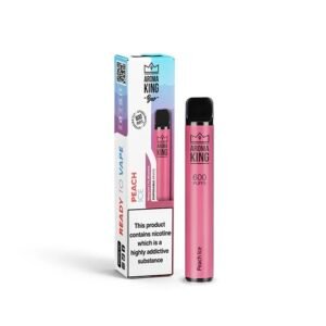 10mg Aroma King Bar 600 Disposable Vape Peach Ice