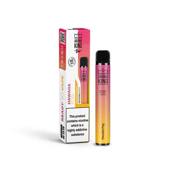 10mg Aroma King Bar 600 Disposable Vape Device Hawaiian Pog 1 10mg Aroma King Bar 600 Disposable Vape Device Hawaiian Pog