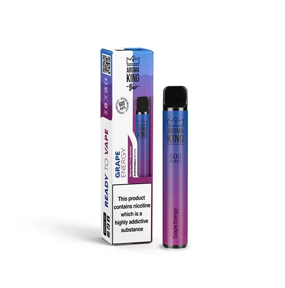 10mg Aroma King Bar 600 Disposable Vape Grape Energy 1 10mg Aroma King Bar 600 Disposable Vape Grape Energy