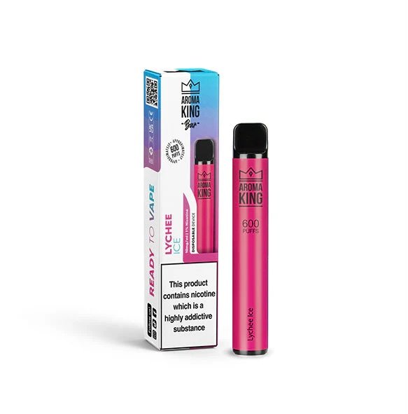 10mg Aroma King Bar 600 Disposable Vape Lychee Ice 1 10mg Aroma King Bar 600 Disposable Vape Lychee Ice