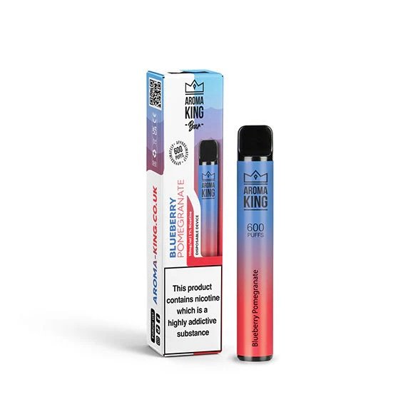 10mg Aroma King Bar 600 Disposable Vape Blueberry Pomegranate 1 10mg Aroma King Bar 600 Disposable Vape Blueberry Pomegranate