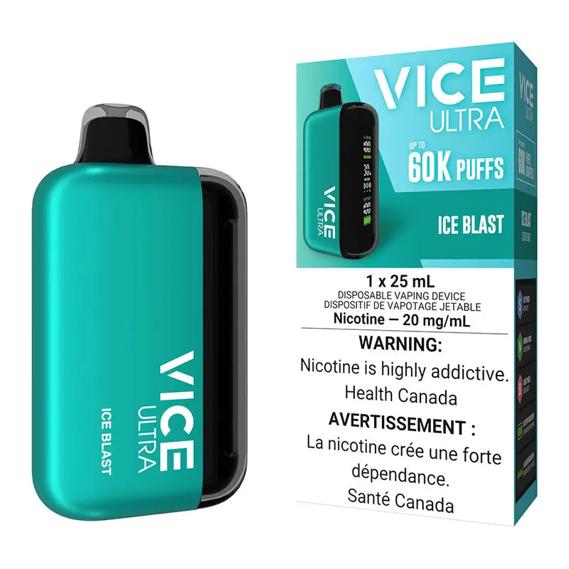 Vice Ultra Disposable Vape Device – Ice Blast 1 Vice Ultra Disposable Vape Device – Ice Blast