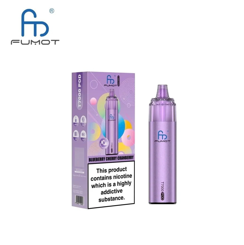 Fumot T7000 Puffs Prefilled Pod Kit Blueberry Cherry Cranberry Disposable Vape 1 Fumot T7000 Puffs Prefilled Pod Kit Blueberry Cherry Cranberry Disposable Vape