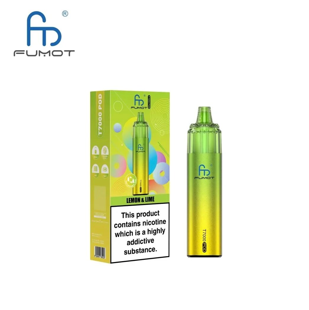Fumot T7000 Puffs Prefilled Kit Lemon & Lime 1 Fumot T7000 Puffs Prefilled Kit Lemon & Lime