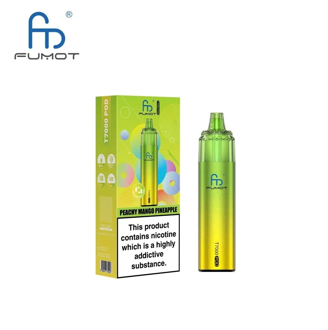 Fumot T7000 Puffs Prefilled Kit Peachy Mango Pineapple 1 Fumot T7000 Puffs Prefilled Kit Peachy Mango Pineapple