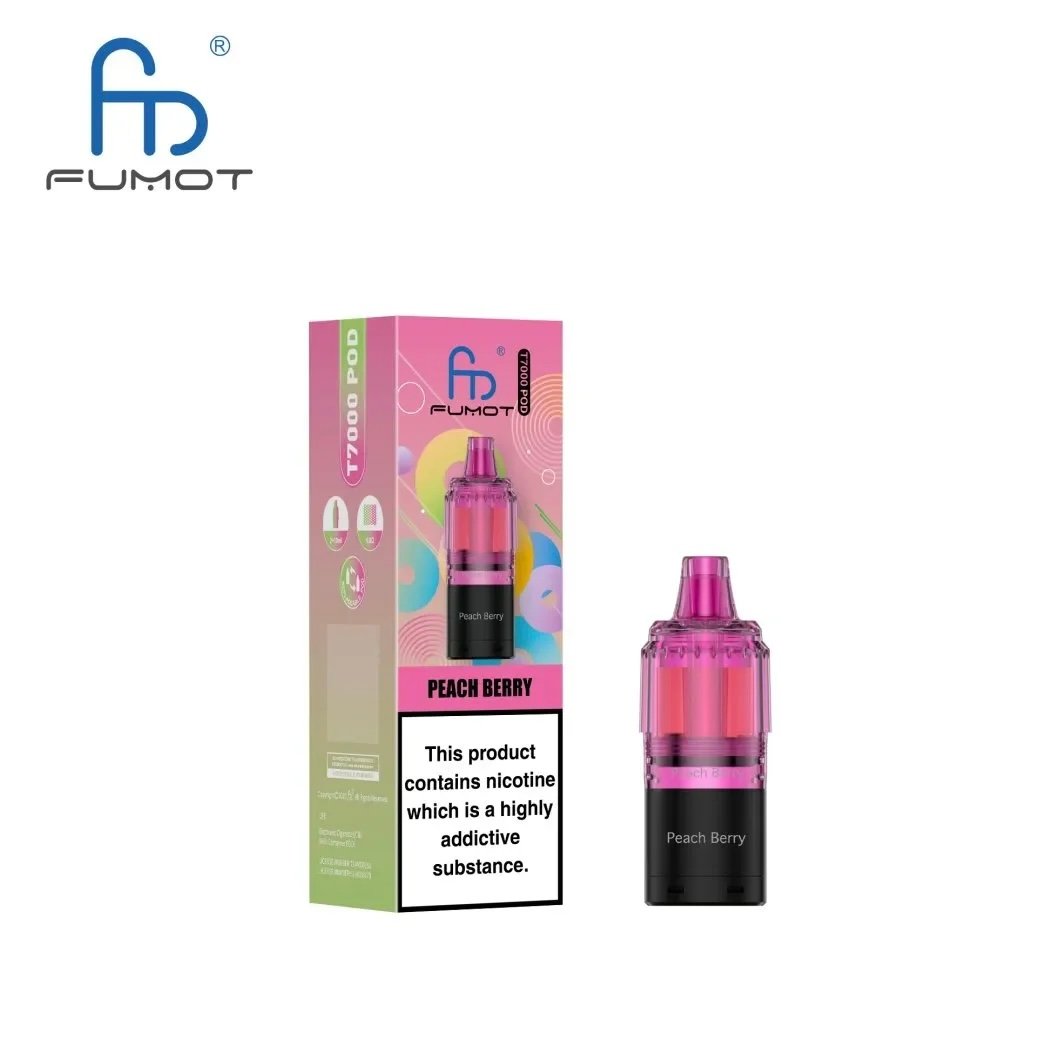 RandM Fumot T7000 Puffs Pod Peach Berry 1 RandM Fumot T7000 Puffs Pod Peach Berry