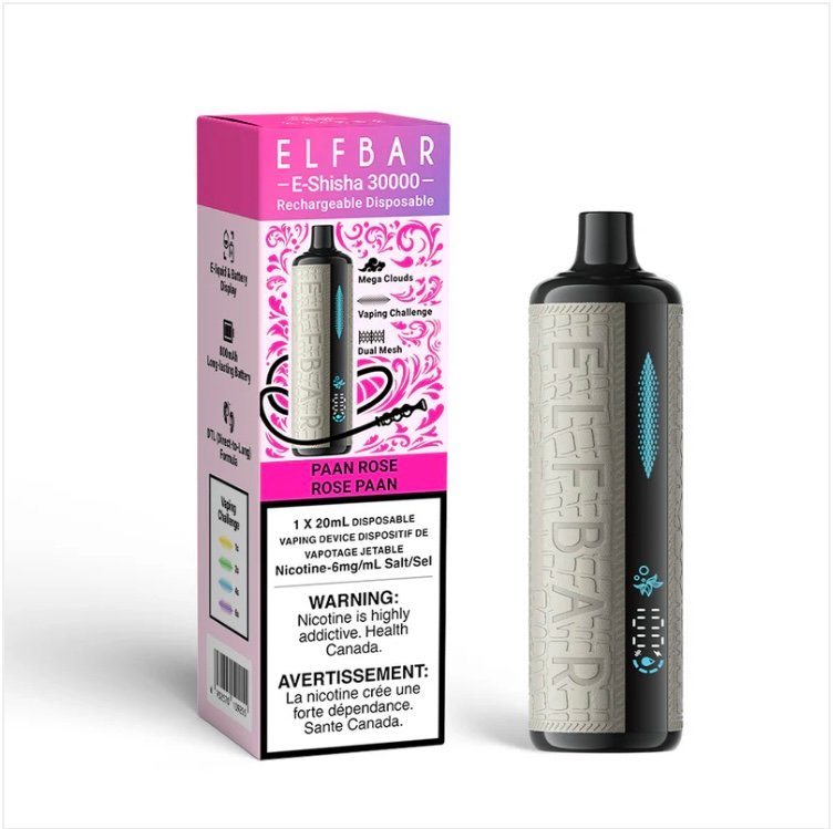 Paan Rose – ELF BAR E Shisha 30000 Puffs Disposable Vape 1 Paan Rose – ELF BAR E Shisha 30000 Puffs Disposable Vape