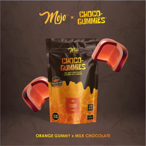 Choco Gummies Milk Chocolate Orange 200mg 1 Choco Gummies Milk Chocolate Orange 200mg