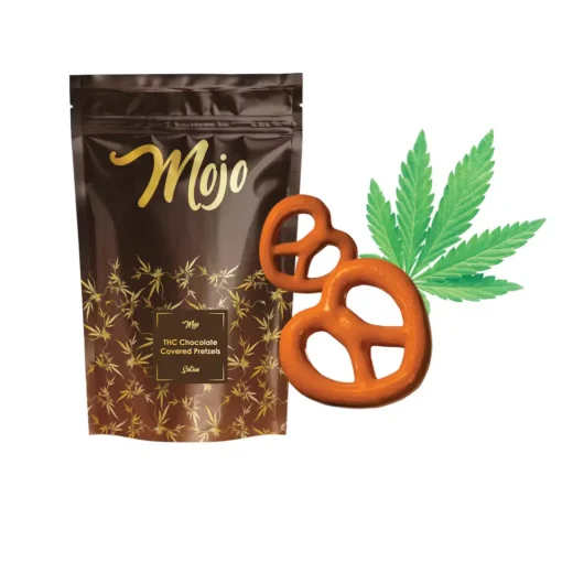 Mojo Chocolates – Chocolate Covered Pretzels (Sativa) – 100mg 1 Mojo Chocolates – Chocolate Covered Pretzels (Sativa) – 100mg