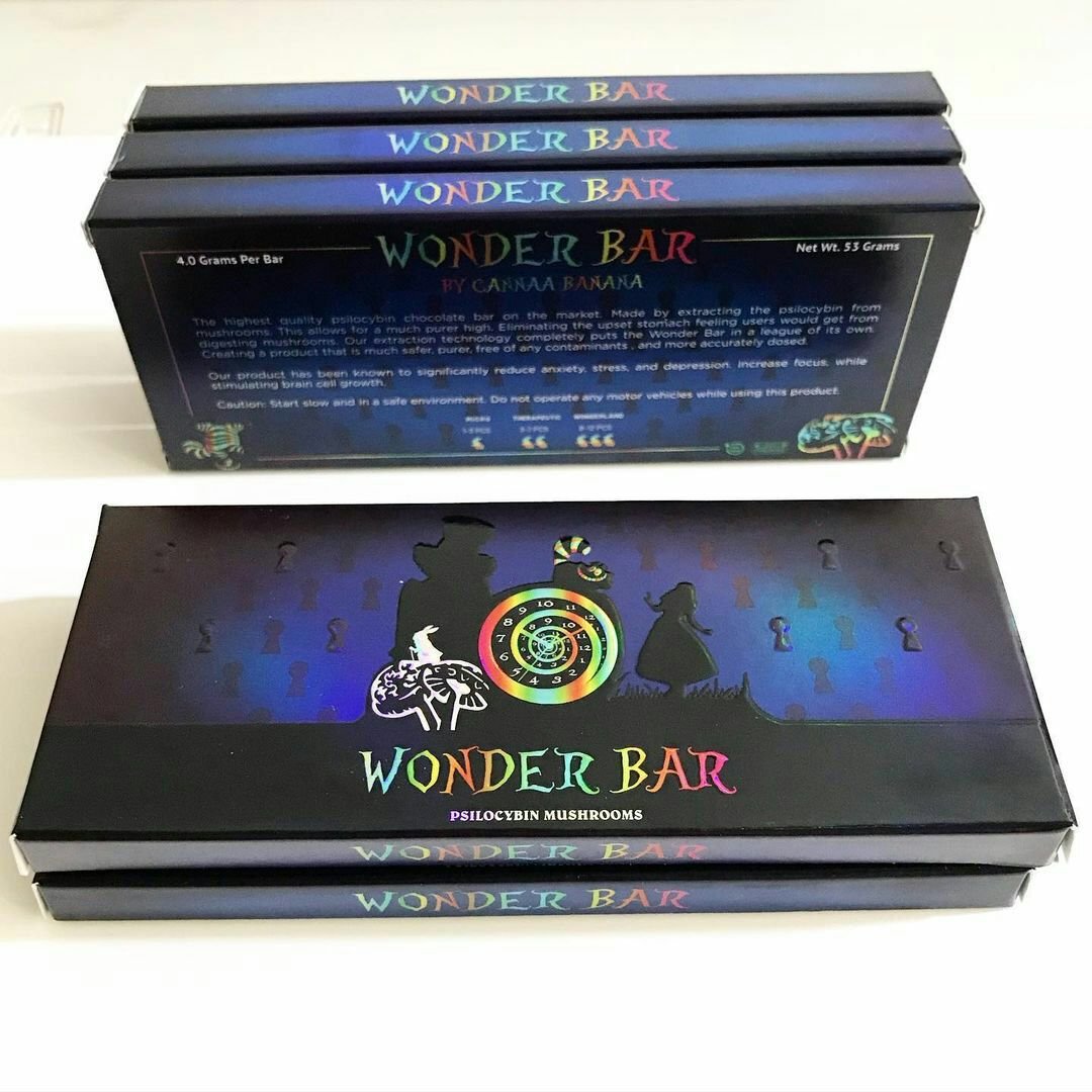 WONDER BAR MAGIC MUSHROOM CHOCOLATE 1 WONDER BAR MAGIC MUSHROOM CHOCOLATE