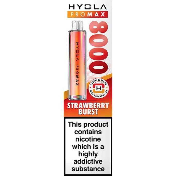 Hyola Pro Max 8000 pod vape kit 10ml – Strawberry Burst 1 Hyola Pro Max 8000 pod vape kit 10ml – Strawberry Burst