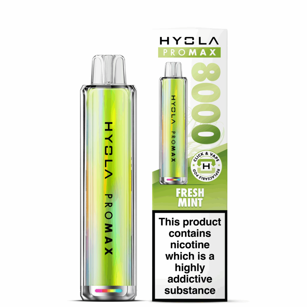 Hyola Pro Max 8000 pod vape kit 10ml - Fresh Mint 1 Hyola Pro Max 8000 pod vape kit 10ml - Fresh Mint