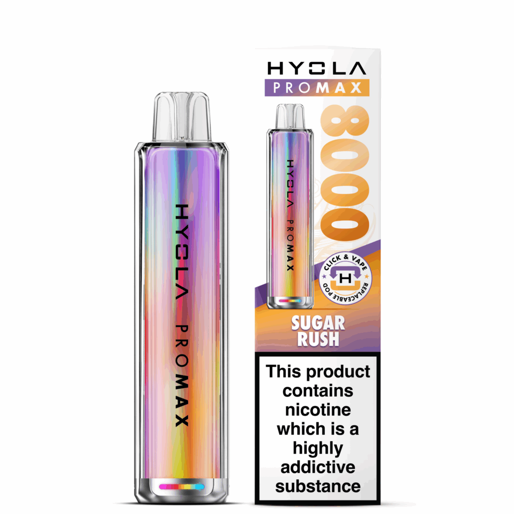 Hyola Pro Max 8000 pod vape kit 10ml – Sugar Rush 1 Hyola Pro Max 8000 pod vape kit 10ml – Sugar Rush