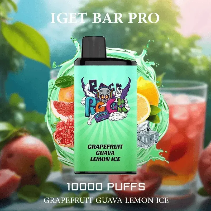 IGET Bar Pro 10000 Puffs- Grapefruit Guava Lemon Ice 1 IGET Bar Pro 10000 Puffs- Grapefruit Guava Lemon Ice