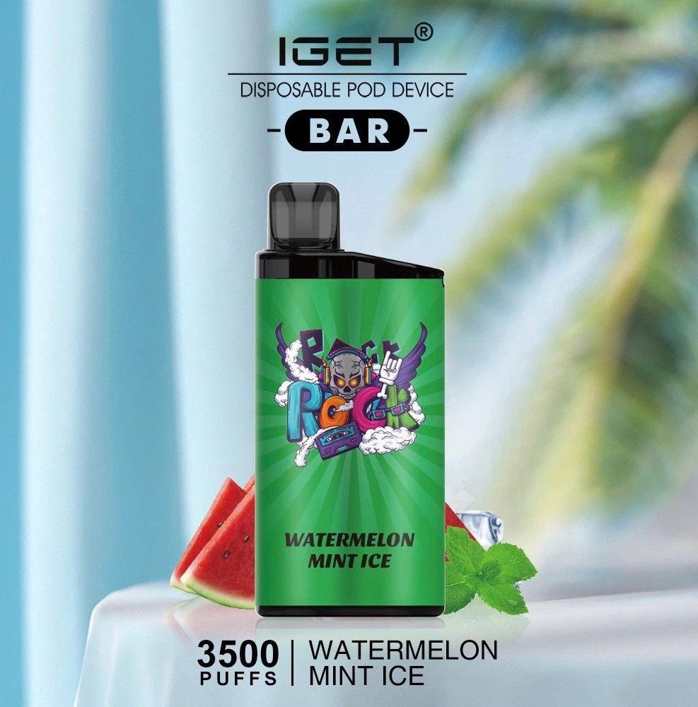 WATERMELON MINT ICE – IGET BAR – 3500 PUFFS 1 WATERMELON MINT ICE – IGET BAR – 3500 PUFFS