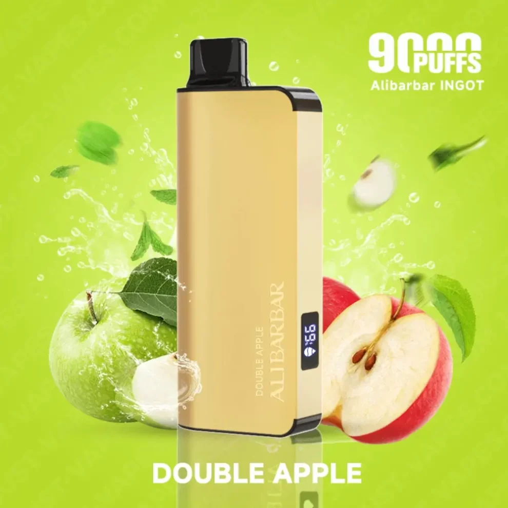 ALIBARBAR INGOT 9000 Puffs Double Apple 3 ALIBARBAR INGOT 9000 Puffs Double Apple - Image 3