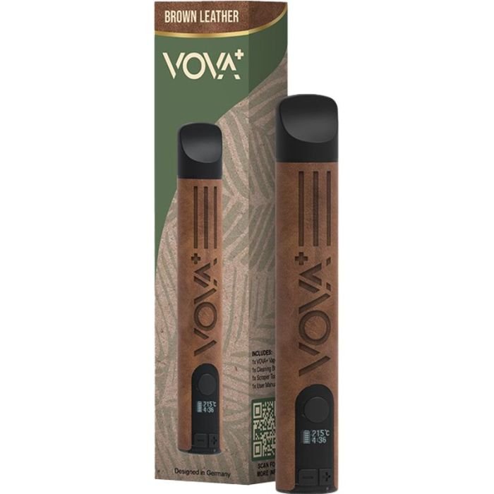 VOVA Plus - Volks Vaporizer - Brown Leather 1 VOVA Plus - Volks Vaporizer - Brown Leather