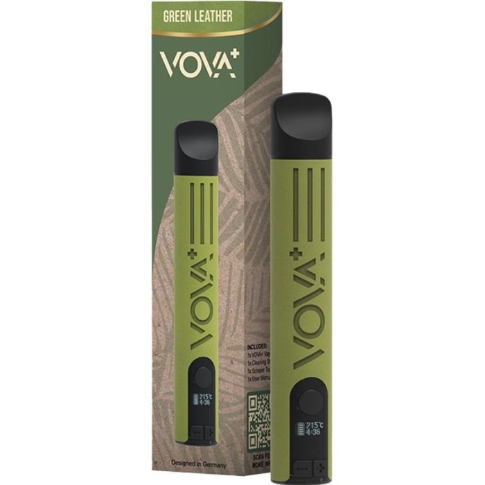 VOVA Plus - Volks Vaporizer - Green Leather 1 VOVA Plus - Volks Vaporizer - Green Leather